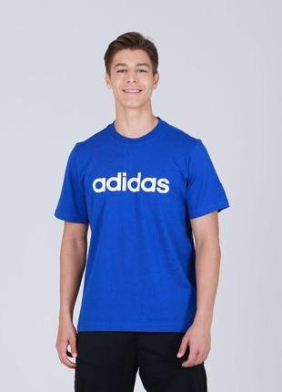 Чоловіча синя футболка adidas адідас оригінал1 фото