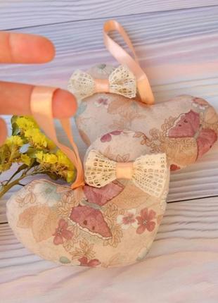 Сердечко-валентинка из трикотажа, сувенир ко дню влюбленных, игольница1 фото