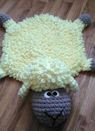 Плюшевий килимок - баранчик плюшу1 фото