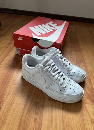 Білі кеди nike court vision low оригінал з коробкою1 фото