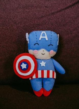 Фетровий іграшка капітан америка1 фото
