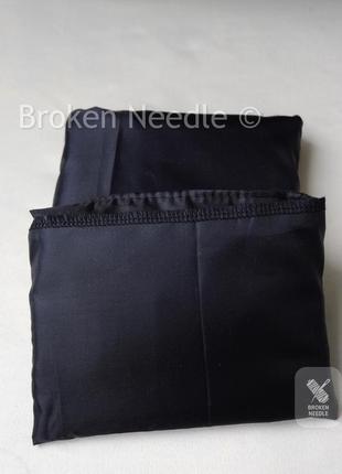 Сумка-пакет "маєчка" чорна для покупок з чохлом, еко сумка, торба, сумка шоппер чорний4 фото