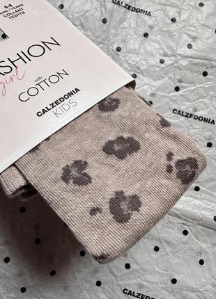 Calzedonia хлопковые колготки с принтом