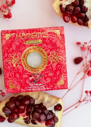 Натуральное гранатовое мыло для рук и тела harems