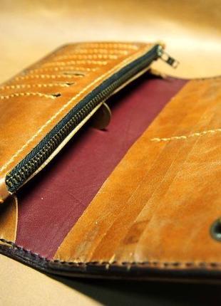 Кошелек чумной доктор, кожаное портмоне, кошелёк с рисунком