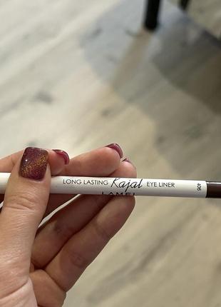 Стойкий гелевый карандаш для глаз lamel make up kajal eye liner1 фото