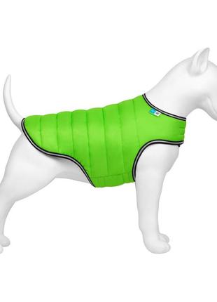 Курточка-накидка для собак airyvest, l, b 58-70 см, с 42-52 см салатовый