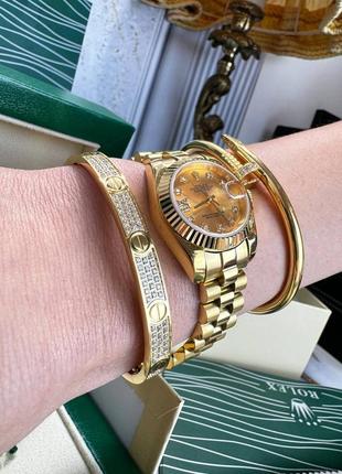 Годинник rolex браслет cartier