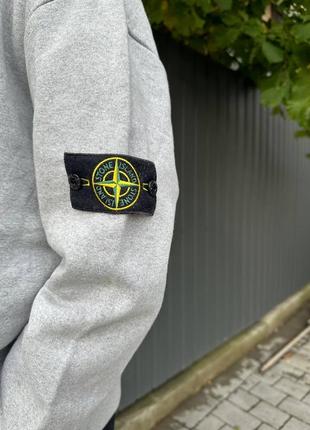 Свитшот stone island серый2 фото