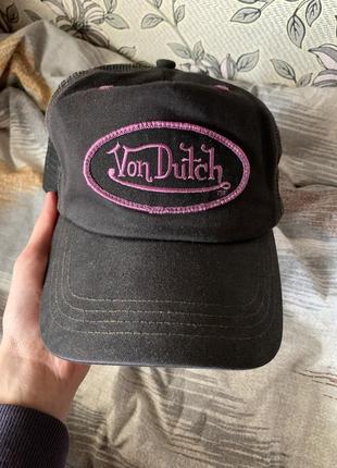 Кепка vondutch ed hardy y2k vintage cap evisu вінтаж авангард