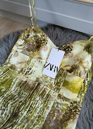 Нереально крутое платье миди от zara, размер 2xl*3 фото