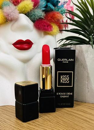 Оригинальный помада guerlain kiss kiss lipstick le rouge 325 rouge kiss