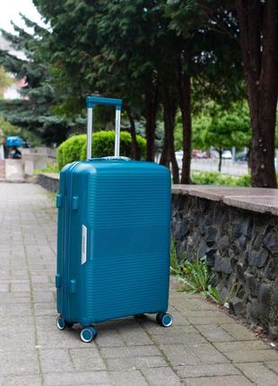 Валіза поліпропілен 100% david jones 8005 маленька s синій