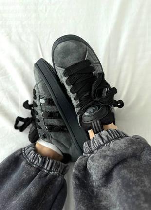 Adidas campus dark grey black ❤️36рр-45рр❤️ кроссовки адидас серые, кроссовки жеэнские адидас5 фото