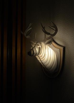 Светильник голова оленя (head of a deer lamp) бра2 фото