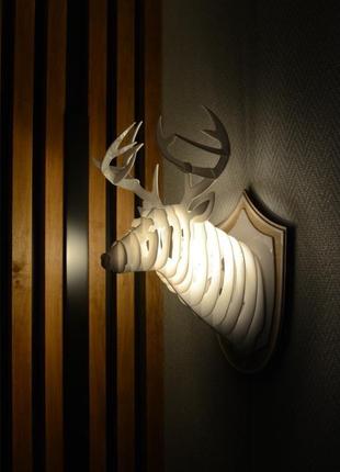 Светильник голова оленя (head of a deer lamp) бра3 фото