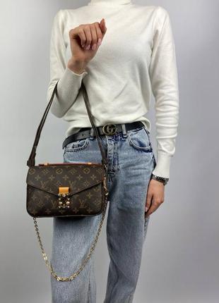 Сумка на плечо модная брендовая небольшая сумочка метис кроссбоди bb0007 люкс3 фото