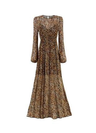 Платье женское aniye by коричневый цвет, анималистичный принт, размер s3 фото