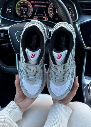 Жіночі кросівки asics gel - nyc white steel gray / женские кроссовки асикс / асикс5 фото