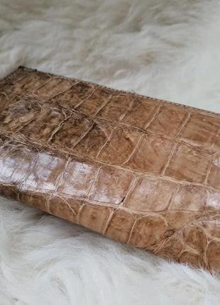 Женский кошелек из натуральной  кожи крокодила9 фото