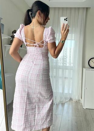 Невероятное платье миди с разрезом от zara, размер м4 фото