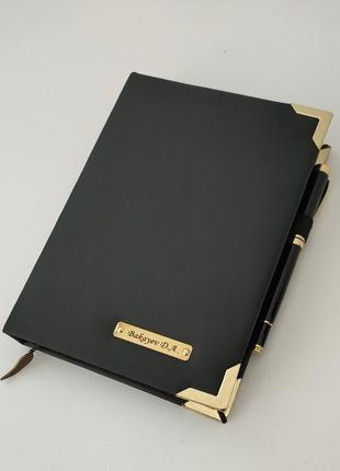 Датований щоденник на 2024 рік з золотим торцем1 фото
