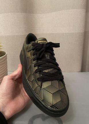 Стильные кроссовки пума puma basket classic metallic3 фото