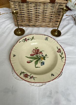Антикварная французская тарелка luneville Query old strasbourg