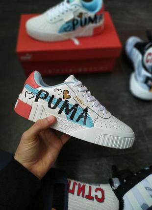 Puma cali white graffiti letter board