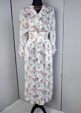 Жіноча сукня плаття жіноче довга довге максі біла біле s m вінтаж1 фото