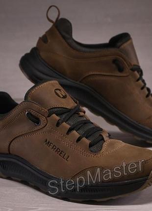 Кроссовки мужские кожаные merrell urban nubuck olive5 фото