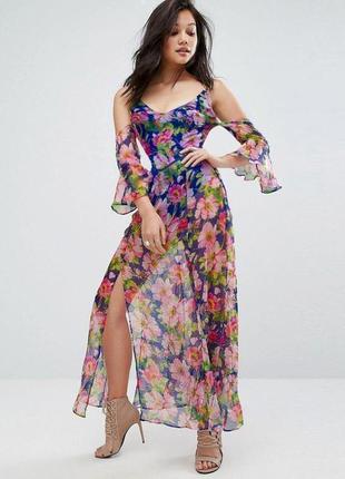 Распродажа платье prettylittlething летнее легкое asos с полуоткрытой спиной6 фото