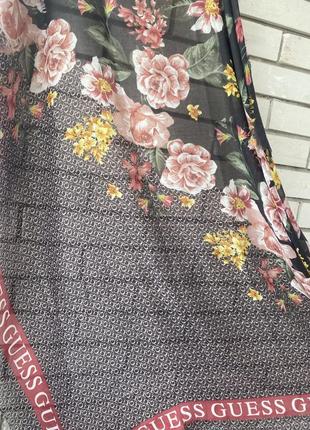 Платок платок guess женский цветочно- цветочный узор5 фото