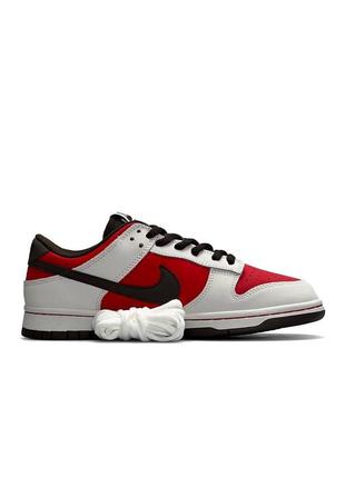 Кроссовки мужские nike sb dunk low suzuki ninja rg500 красные качественные кеды найк демисезонные7 фото