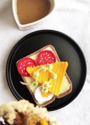 Завтрак, вязаная еда. пища от которой вашим дети будут кайфовать.