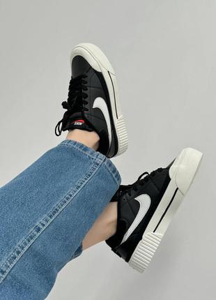 Кроссовки nike court legacy black8 фото