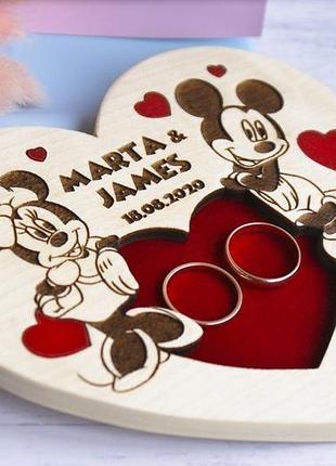 Подсавка для обручок "mickey & minnie"