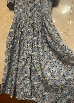 Необычайно красивое платье сарафан винтаж по типу laura ashley3 фото