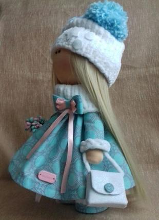 Інтер'єрна лялька текстильна лялька лялька тильда2 фото