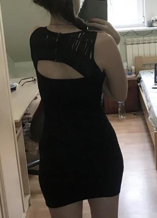 Черное мини платье2 фото