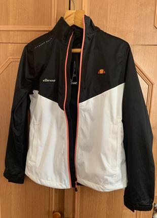 Куртка ellesse golf waterproof jacket black white brera rrp