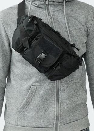 Набір! якісна тактична сумка через плече + тактичний ліхтар5 фото