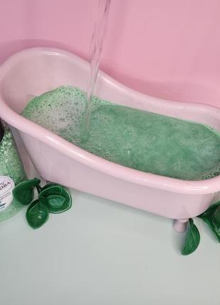 Соль для ванны, зеленая