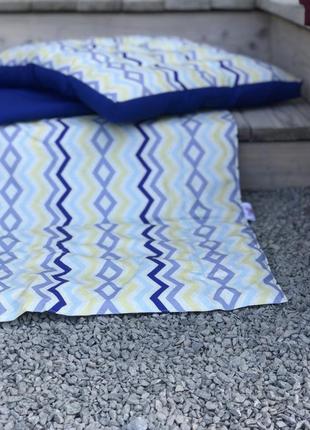 Тканинний вуличний килимок. доріжка для пікніка. килимок синій. килимок для йоги3 фото