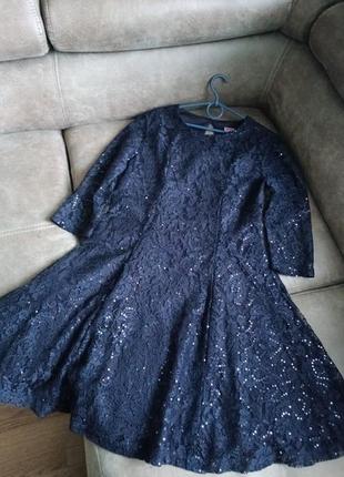 Невероятно красивое платье 👗 баклажанового цвета на девочку 11-12 г.1 фото