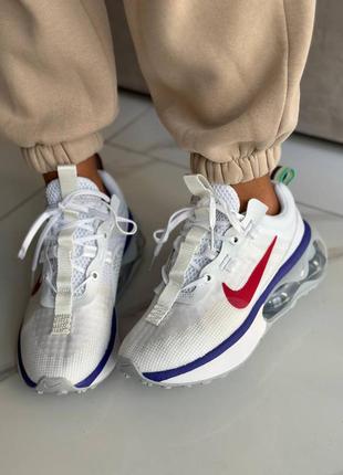 Кроссовки nike vapormax move to zero white red blue белые женские / мужские1 фото