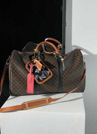 Сумка louis vuitton keepall bandouliere bag limited edition patchwork monogram canvas9 фото