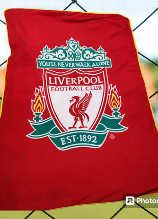 Флісовий плед із символікою fc liverpool