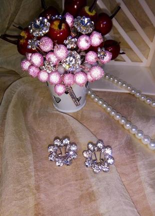 Шикарные серьги с камнями