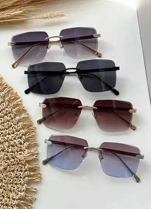 Фігурні сонцезахисні окуляри cartier захист uv400 у кольорах7 фото